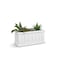 Mayne Cape Cod 24in Self-Watering Rectangular Planter, White