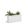Mayne Cape Cod 24in Self-Watering Rectangular Planter, White