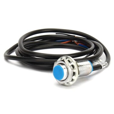 Walfront NPN Hall Sensor, DC 12V Normally Open 3 Wire Hall Effect NPN Proximity Switch Switch