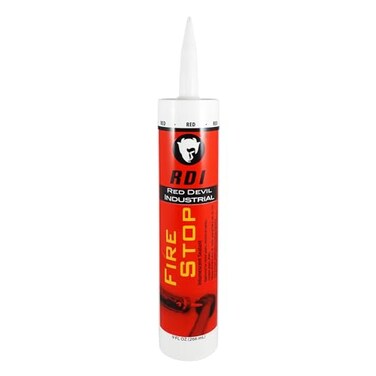 Red Devil LC150RD Fire Stop Sealant, 9 Oz., Red, 1 Pack