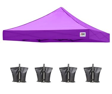 ABCCANOPY Replacement Canopy Top for Pop Up Canopy Tent 10x10 Purple