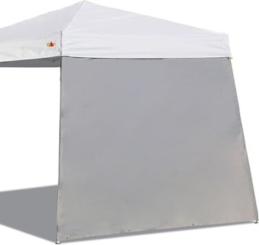 ABCCANOPY Slant Leg Canopy SunWall, 1 Pack Sidewall Only, Gray