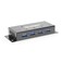 USBGear Compact 4-Port USB Hub, USB 3.2 Gen 1 Data High-Power Hub w/Power Adapter, Port Status LEDs, 5 Gbps Data, Surface Mountable