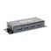 USBGear Compact 4-Port USB Hub, USB 3.2 Gen 1 Data High-Power Hub w/Power Adapter, Port Status LEDs, 5 Gbps Data, Surface Mountable