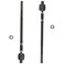 TRQ Front Inner Tie Rod Set 2 Piece