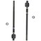 TRQ Front Inner Tie Rod Set 2 Piece