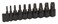 Lisle 61980 Strip Screw Extract, 10 Piece , Black