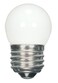 Satco S9161 Medium Light Bulb in White Finish, 2.31 inches, Base, Frost, Medium Base