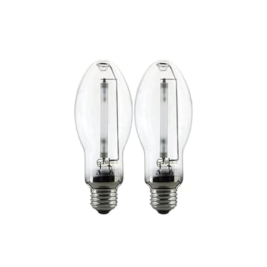 Sunlite LU150/MED High Pressure Sodium Light Bulb, 150 Watts, ED17/MED, Medium Base ,E26, ANSI Code S55, 15000 Lumen, 20000 Life Hours, Clear, 2100K, 2 Pack