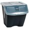 Redmon since 1883 10 Gallon Stackable Shutter Bins, Black, 7316