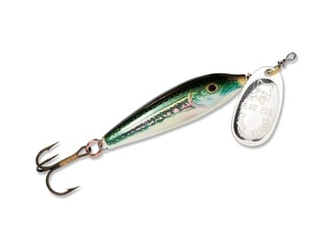 Rapala Blue Fox Vibrax Minnow Spin Tackle, Minnow/Silver, 1/4 ,68-50-608IC