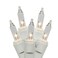 Vickerman 100 Light Set Clear Mini-Lights Twinkle Mini-Lights on White Wire