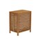 Household Essentials Bamboo Laundry Hamper, Slated Hamper with Natural Cotton Bag, Removable Bag and Foldable Frame, Chic and Environmentally Friendly