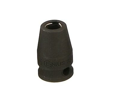 Genius Tools 3/8" Dr. 5/16" Hex Shank Impact Bit Holder, 30mmL ,CR-Mo- 363010