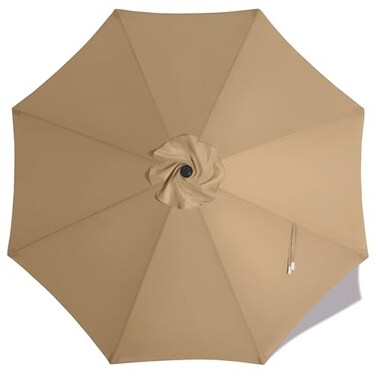 MASTERCANOPY 9ft Replacement Canopy for 8 Ribs - Khaki