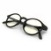 JS Blue Light Blocking Glasses, Mana Round Black Frame, LCD Lens
