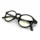 JS Blue Light Blocking Glasses, Mana Round Black Frame, LCD Lens