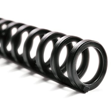 GBC Binding Spines / Spirals / Coils, 5/16" Diameter, 45 Sheet Capacity, ProClick, Black, 100 Pack ,2514700