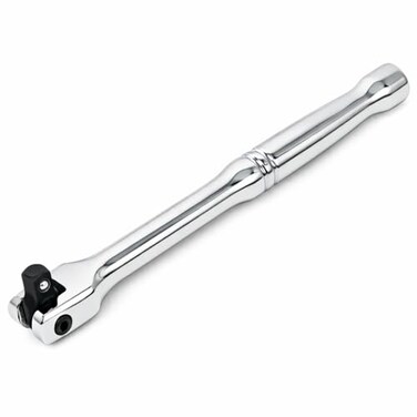 Powerbuilt Flex Head 1/4 Inch Drive Breaker Bar Extension, Rotating 180 Degree, Tight Spaces, Optimized Leverage and Torque - 940504