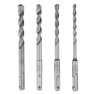 Rannb Rotary Hammer Bit Set with SDS Plus Shank,Carbide Tip,681012mm - 4pcs