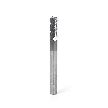 Amana Tool - 51593 CNC Spiral Multi-Helix Square Bottom 1/4 Dia x 5/8 x 1/4 Shank Solid Ca