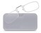 ThinOptics Pod Reading Glasses - Slim Armless Pocket Readers - White, Clear 1.5x