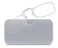 ThinOptics Pod Reading Glasses - Slim Armless Pocket Readers - White, Clear 1.5x