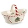 Spode&ldquo; Christmas Tree&ldquo; Christmas Tree Peppermint Handled Basket