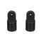 Seachoice Plastic External Eye Ends for Canopy Top, Black, 7/8 In. OD, Pack of 2