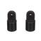 Seachoice Plastic External Eye Ends for Canopy Top, Black, 7/8 In. OD, Pack of 2
