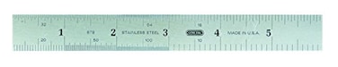General Tools 678MED Precision 6-Inch Rigid Steel Rule