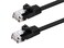 Monoprice Cat5e Ethernet Patch Cable - Flat, Snagless RJ45, Flexboot, 30AWG Stranded Pure Bare Copper Wire, 350Mhz, UTP, 7 Feet, Black