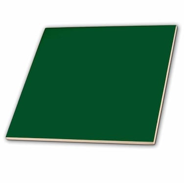 3dRose ct306433 Ceramic Tile, 8-Inch, Forest Green