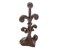 Comfify Rust Brown Fleur De Lis Cast Iron Door Stop“ 4x3.5x7.75