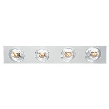 Westinghouse 6641100 Four-Light Bath Bar, Chrome