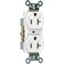 PassSeymour Legrand CRB5362WCC12 20 Amp Construction Specification Grade Duplex Receptacle Outlet, Back and Side Wire, White ,1 Count