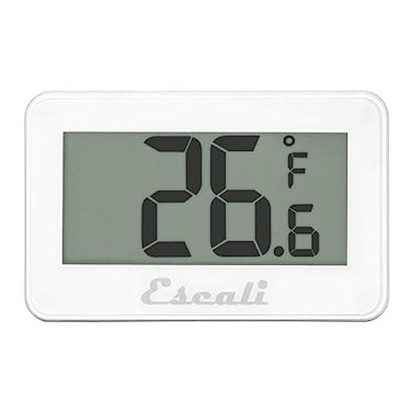 Escali DHF1 Large LCD Digital Display Refrigerator/Freezer Thermometer, -4/80F Degree Range, White