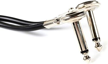 Hosa IRG-101 Guitar Patch Cable, Low-profile Right-angle to Same, 1 Foot