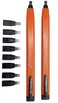 Swanson Tool Co CP216 AlwaysSharp Refillable Mechanical Carpenter Pencil, Two Pack, with 8 More Replacement Black Graphite Tips