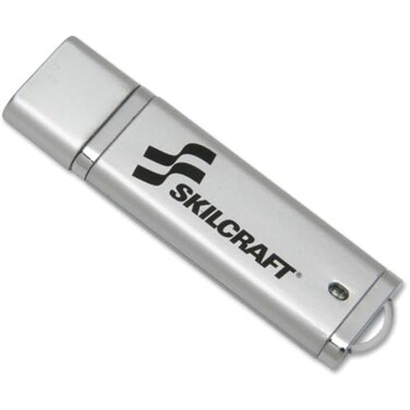 SKILCRAFT 7045-01-558-4986 USB Flash Drive with Plug-and-Play Technology, 2GB Capacity , 6 per Box