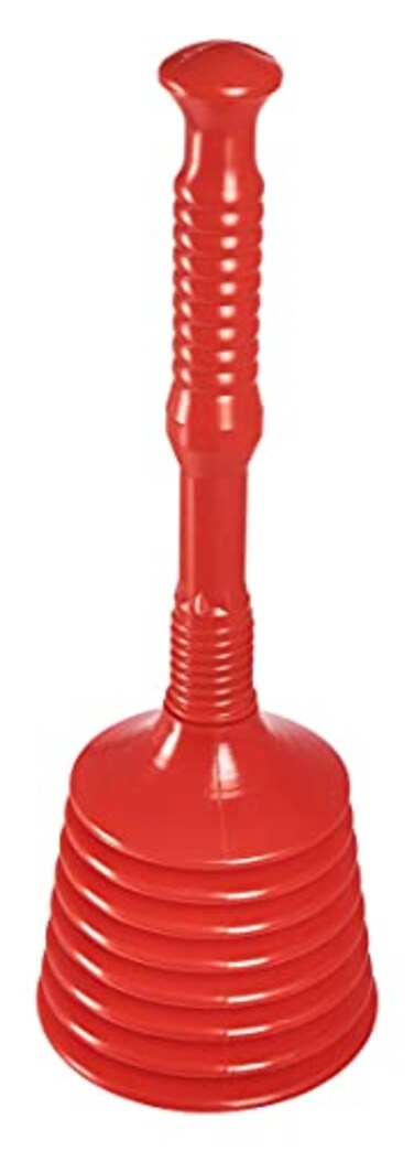 Amtech AM-S1490 Large Heavy Duty Sink Plunger, Red
