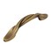Cosmas 25 Pack 9009BAB Brushed Antique Brass Twist Pull 3 Inch Hole Centers