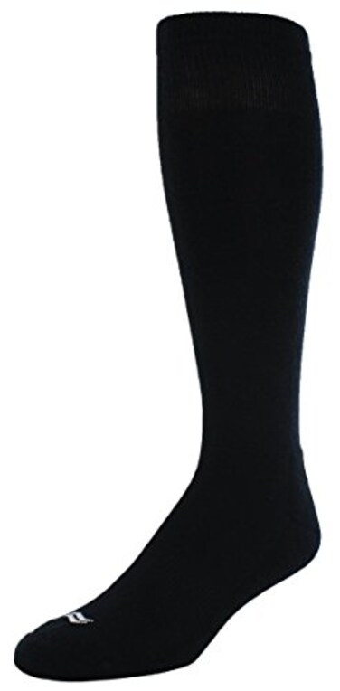 Sof Sole Baseball/Softball Over-the-Calf Team Athletic Performance Socks ,2 Pair, Large, Black