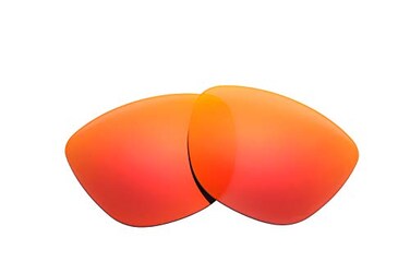 NicelyFit Polarized Replacement Lenses for Oakley Frogskins Sunglasses ,Fire Red Mirror