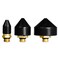 FIRSTINFO TOOLS FIRSTINFO A1857A 3-Piece Rubber Tip Nozzle,13 mm 25 mm 35 mm