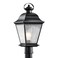 Kichler Mount Vernon Outdoor Post Light, Black