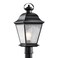 Kichler Mount Vernon Outdoor Post Light, Black
