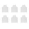 DII Bulk Classic Kitchen Chef Apron, 33x28, White, 6 Piece