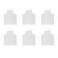DII Bulk Classic Kitchen Chef Apron, 33x28, White, 6 Piece