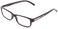 Foster Grant Men's Brandon Rectangle Reading Glasses, Shiny Black,1.25